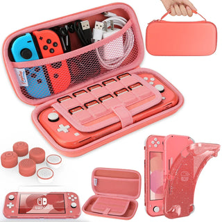 Suitable for Nintendo Switch Lite Portable Travel Handbag with Star Flashing TPU Protective Case Screen and 6 Keycaps handbag