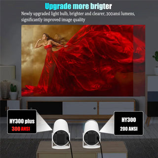 DITONG HY300 Plus HD Projector portatil 4K 1280x720P Android LED Video Home Theater Cinema Phone mini Projector Film HY300 pro