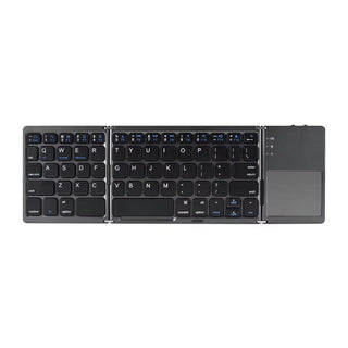 Foldable Bluetooth Keyboard with Touchpad for IOS Android Windows Office Mini Wireless Keyboard Storage Three Systems Universal