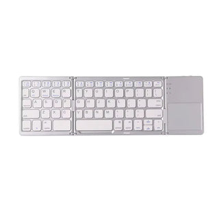 Foldable Bluetooth Keyboard with Touchpad for IOS Android Windows Office Mini Wireless Keyboard Storage Three Systems Universal