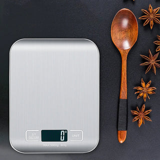 Charging Stainless Steel Electronic Kitchen Scale 5/10kg Household Food Scale Baking Gram Kitchen Scale