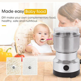 Electric Grinder Multifunctional Home Coffee Grinder Four Edged Blade Kitchen Cereal Nuts Beans Spices Grains Grinder Machine