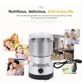 Electric Grinder Multifunctional Home Coffee Grinder Four Edged Blade Kitchen Cereal Nuts Beans Spices Grains Grinder Machine