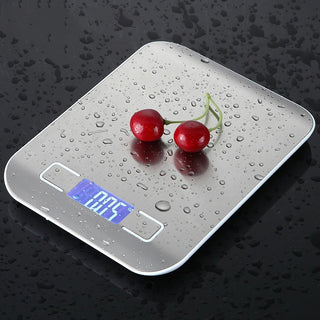 Charging Stainless Steel Electronic Kitchen Scale 5/10kg Household Food Scale Baking Gram Kitchen Scale