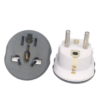 Korea EU Plug Adapter 16A 250V Travel Adapter Converter 2 Round Socket High Quality Universal AU US UK CN To EU KR Wall Socket