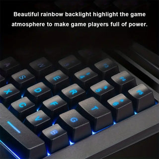 Portable One-Handed RGB Backlit Mechanical Gaming Keyboard