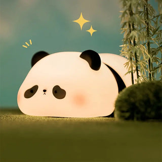 Panda-Themed Silicone Night Light with Timer