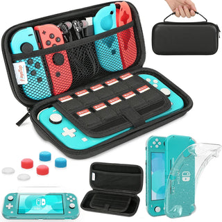 Suitable for Nintendo Switch Lite Portable Travel Handbag with Star Flashing TPU Protective Case Screen and 6 Keycaps handbag