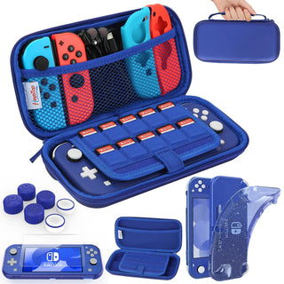 Suitable for Nintendo Switch Lite Portable Travel Handbag with Star Flashing TPU Protective Case Screen and 6 Keycaps handbag