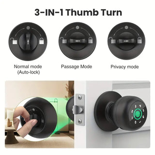 Smart 4-in-1 Fingerprint Door Knob Lock