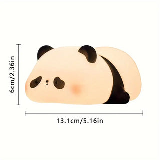 Panda-Themed Silicone Night Light with Timer