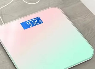 Gradient Color Intelligent LCD Electronic Scale Digital Display Glass Weight Scale Balance Body Electronic Scale For Weight Meas