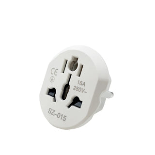 Korea EU Plug Adapter 16A 250V Travel Adapter Converter 2 Round Socket High Quality Universal AU US UK CN To EU KR Wall Socket